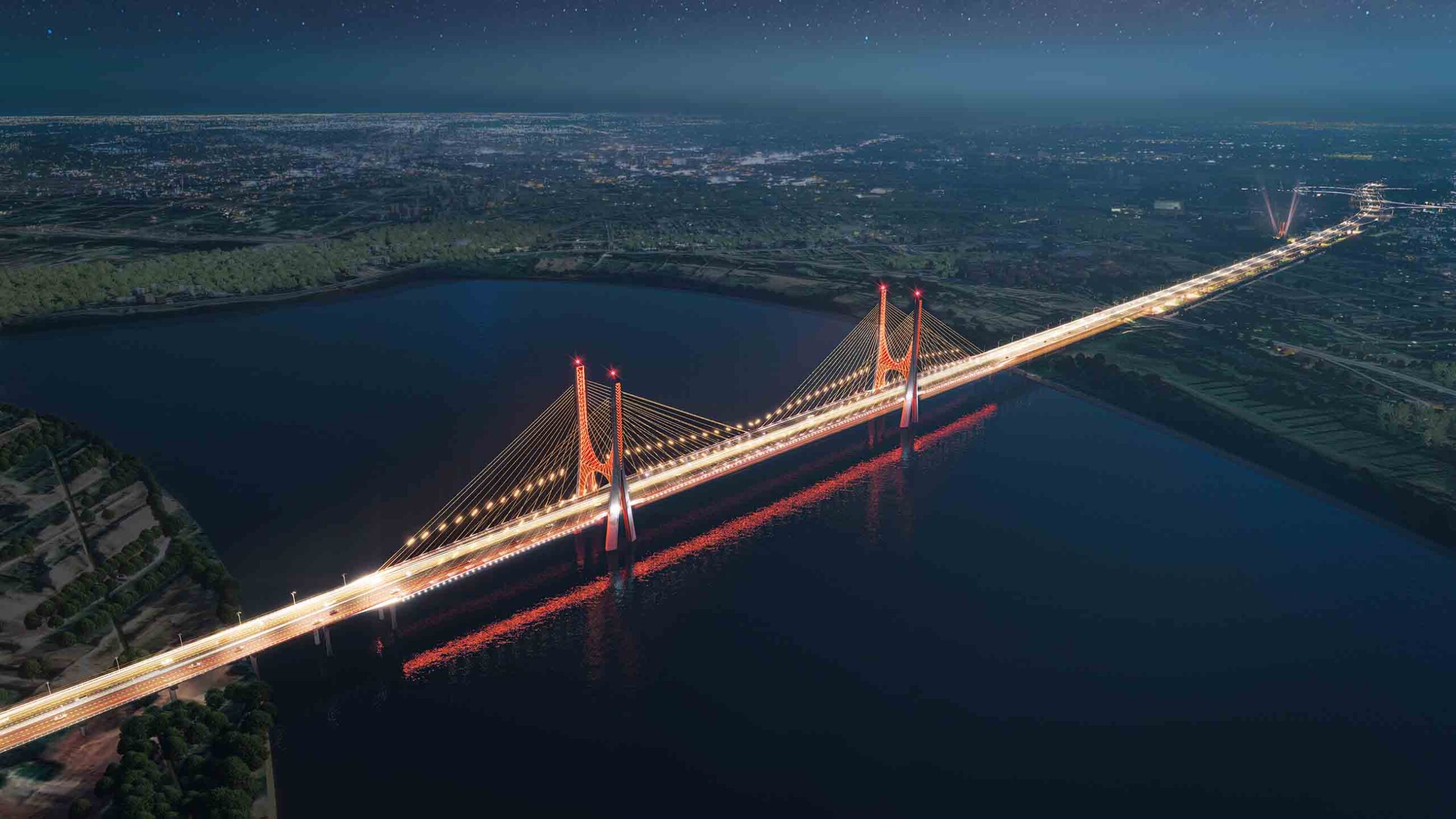 Cầu Ngọc Hồi là một trong những hạng mục giao thông quan trọng kết nối Hà Nội và Hưng Yên