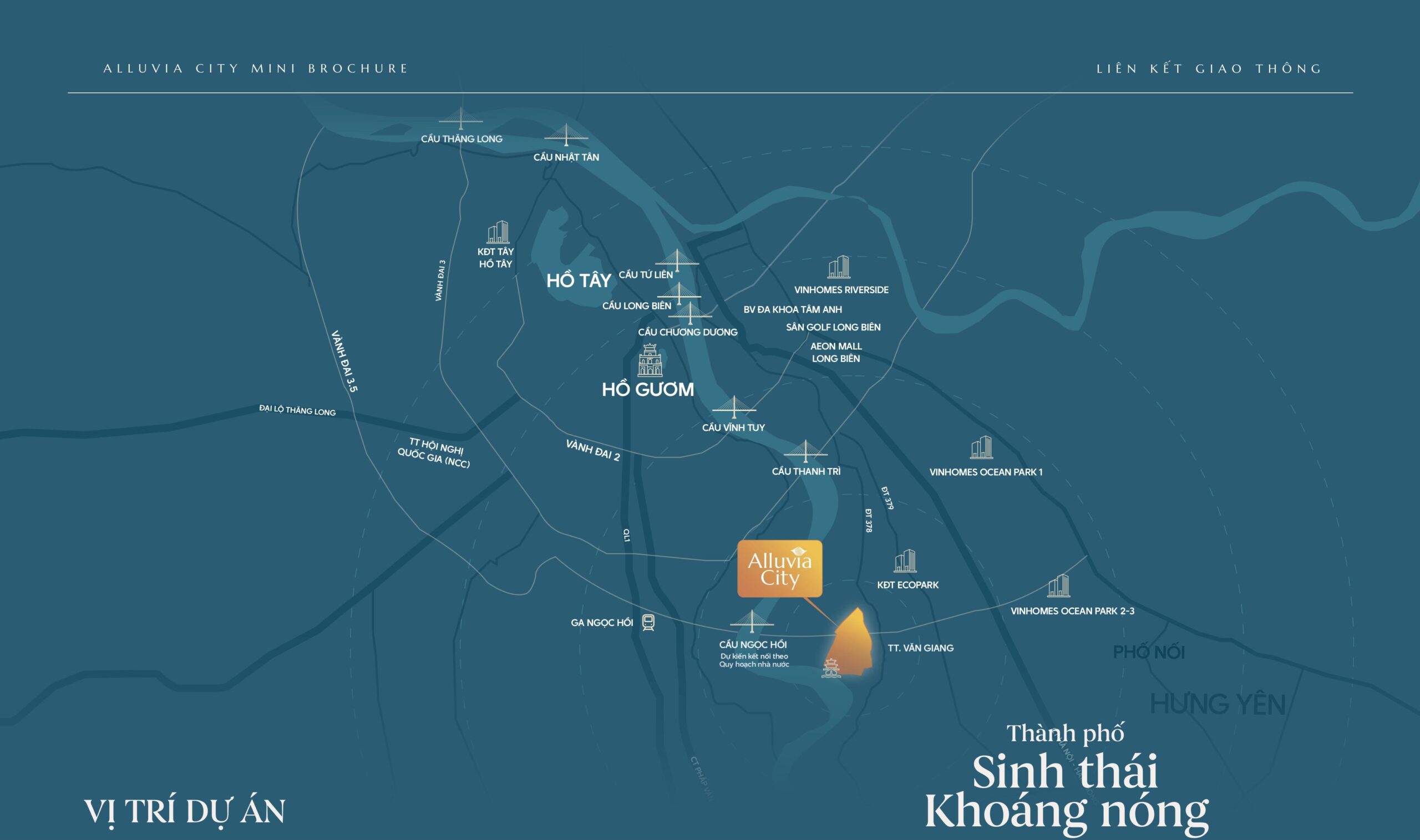 Vị trí dự án Alluvia City hưởng lợi từ hạ tầng giao thông phát triển