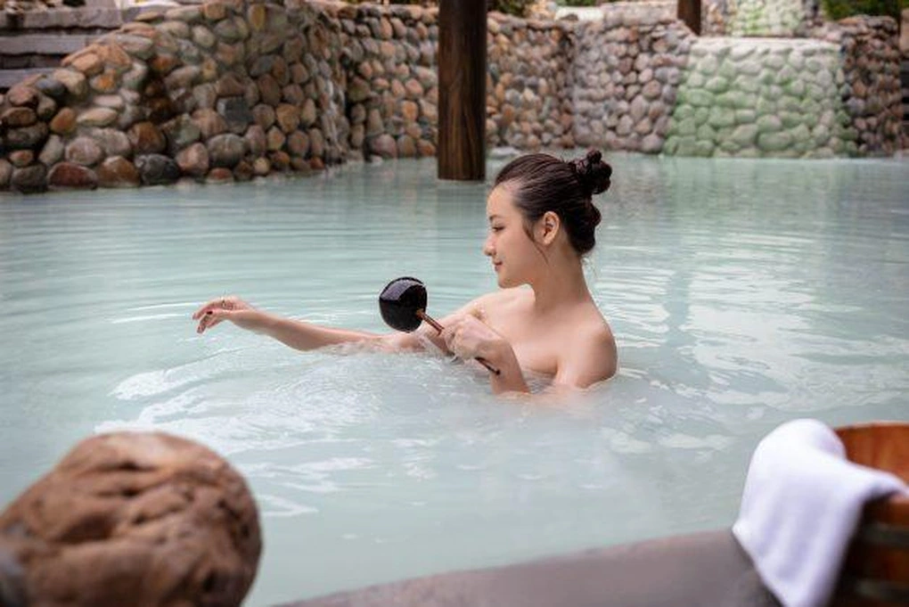 Khoáng nóng onsen tại Alluvia City có nhiều công dụng trong sức khỏe và sắc đẹp
