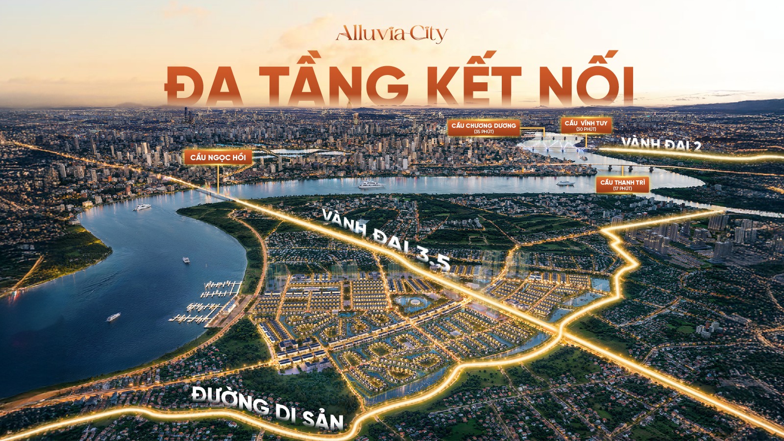 Alluvia City hưởng lợi từ đa tầng giao thông kết nối