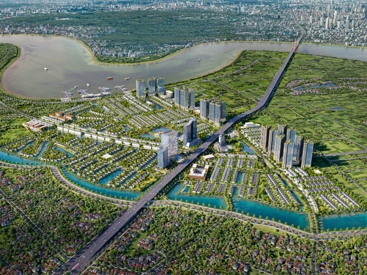 Alluvia City là dự án sinh thái đầu tiên nằm bên sông Hồng