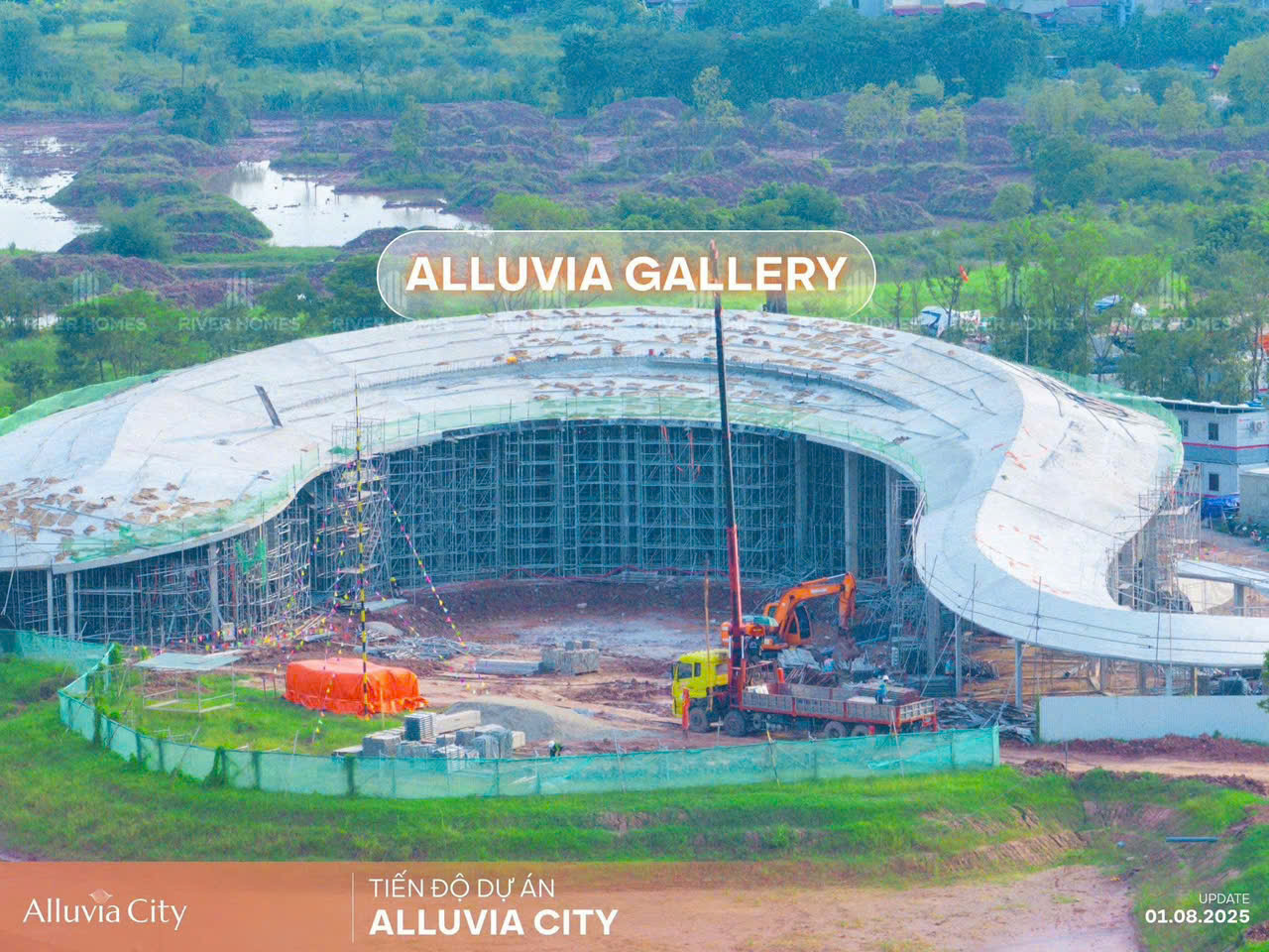 Alluvia Gallery - biểu tượng kiến trúc tại phân khu 50ha đang dần hiện hữu