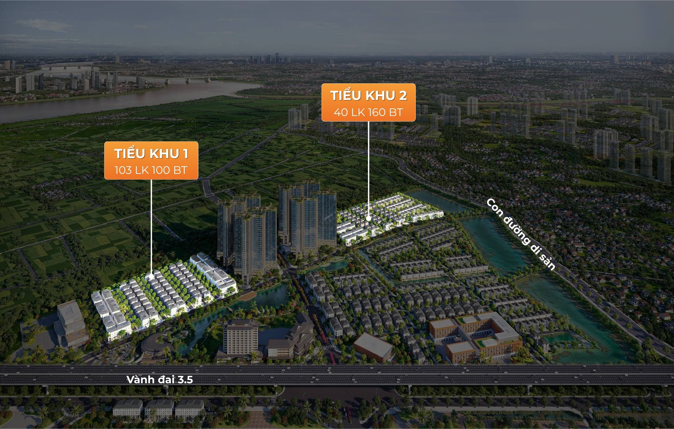 Cơ cấu sản phẩm 2 tiểu khu mở bán đợt 1 tại Alluvia City