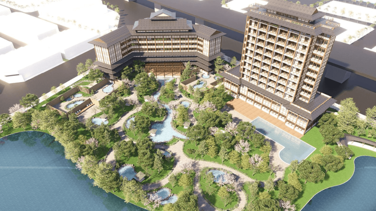 Phối cảnh khu khoáng nóng Onsen Alluvia City