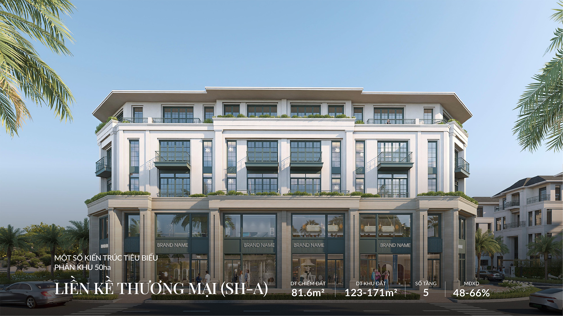 Thiết kế các căn shophouse góc tại Alluvia City tối ưu mọi mô hình kinh doanh